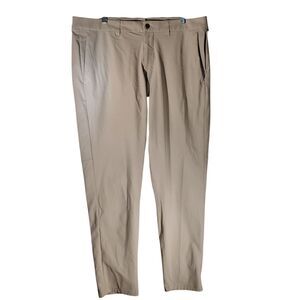 Lululemon ABC pants mens 38 38x30 beige straight leg active performance stretch